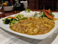        Caribbean Style Sweet Coconut Milk Chicken Curry Tabanuco Restaurant
  - Costa Rica