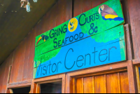 Gingo Curts Seafood And Visitor Center Sign
 - Costa Rica