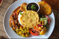 stewed chicken casado el sabor de mi tierra 
 - Costa Rica