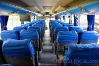 Passenger Coach Back Seat Row View
 - Costa Rica